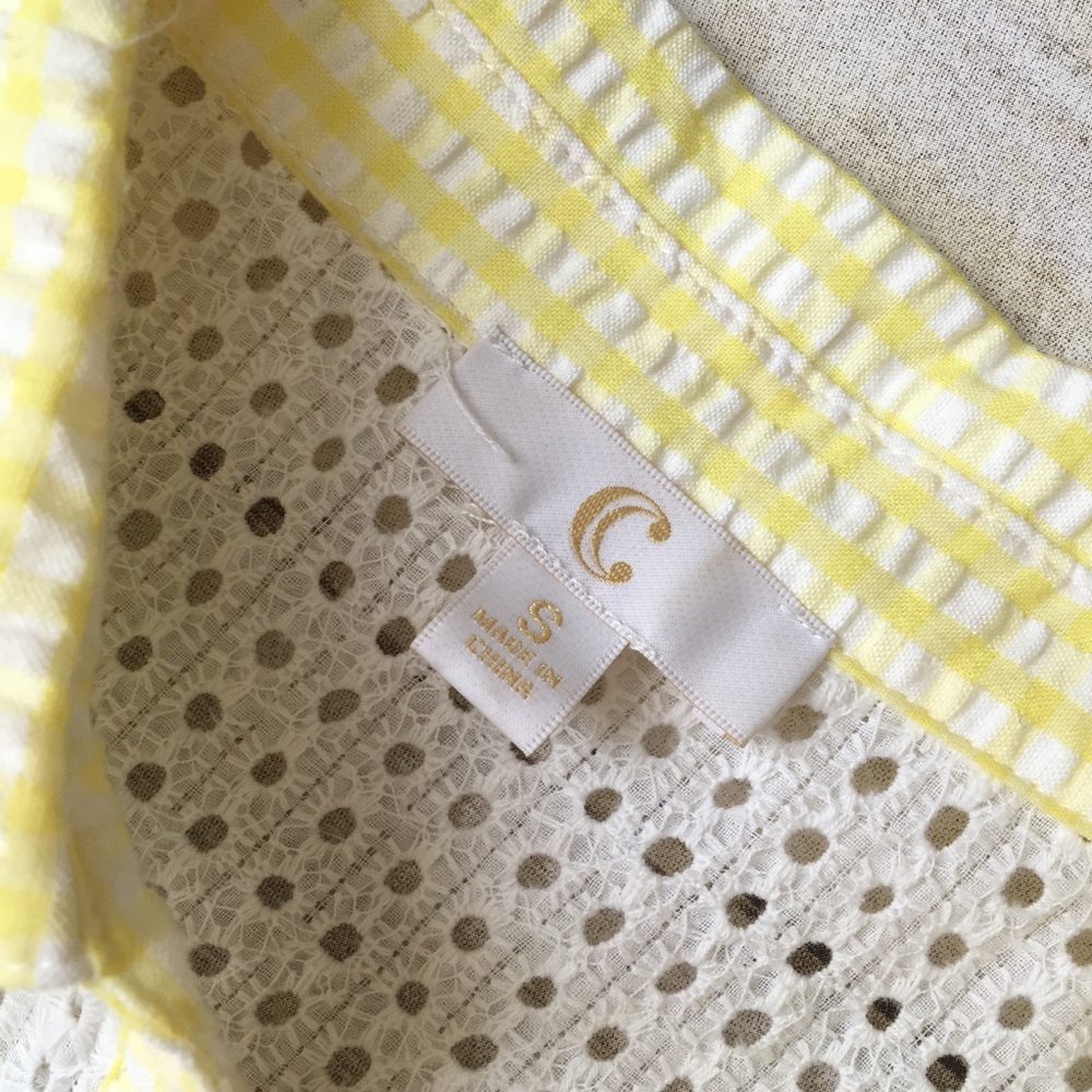 Charming Charlie Yellow Check Vintage Picnic Dress - Picture 5 of 8